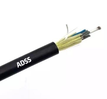Wasserdichtes Glasfaserkabel Adss 48 96-Kern-Antenne Singlemode 100/200/300 m Spannweite