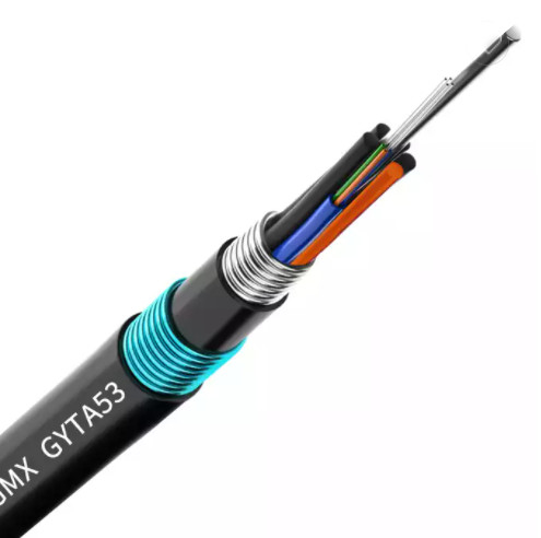 Direct Burial Fiber Optic Cable GYTA Armored Single Mode 144 Core Double Sheath