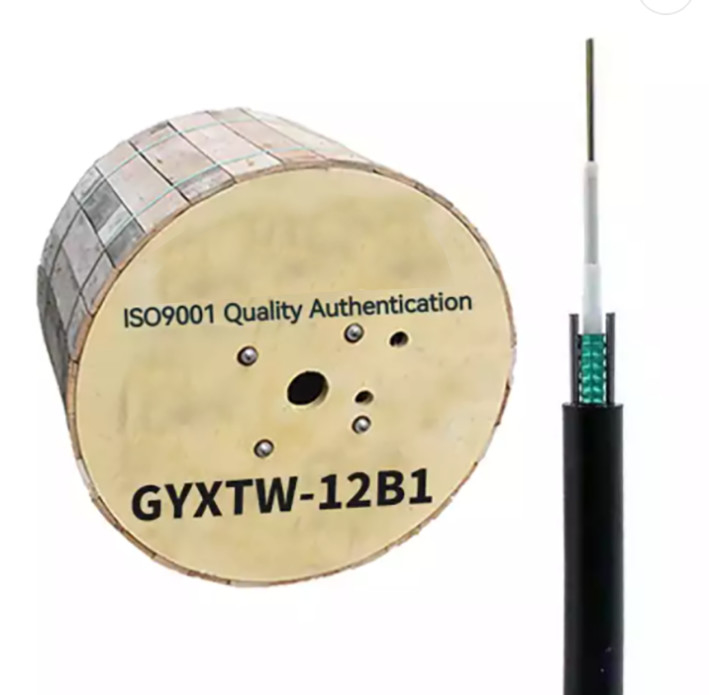 12 Faser-Lichtwellenleiter-Antennenkabel GYXTW G652D/SM 1500N für Telekommunikationskommunikation
