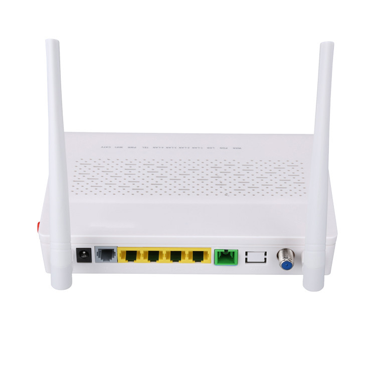 TX 1310nm RX 1490nm FTTH ONU TÖPFE CATV 2T2R Ontarios 3FE 1GE WIFI Gewinn-Frequenz 2.4G Modus-5DBI