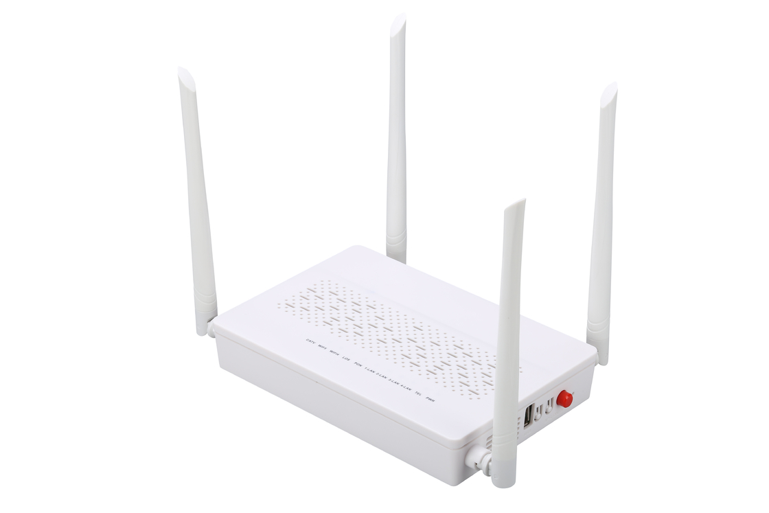 Sc-Monomode--einzelne Faser Modem TÖPFE CATV GPON ONU 4GE 2.4G/5G WIFI