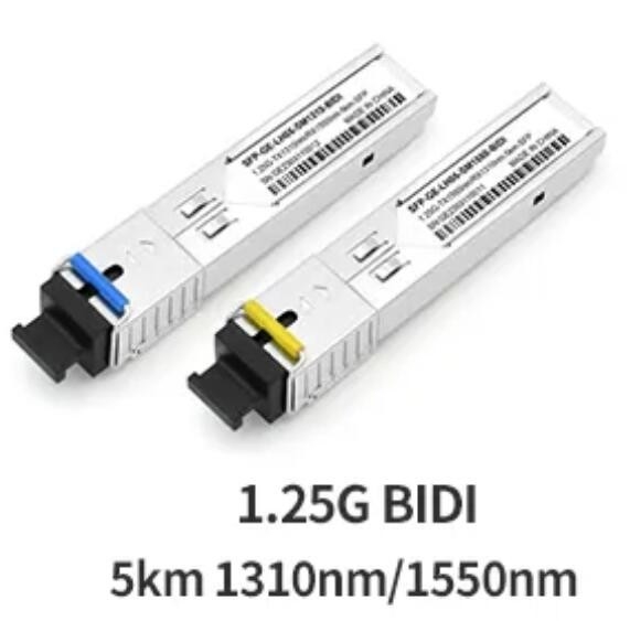 Faser-Optiktransceiver 5km 1.25G SFP Modul Sc-1550/1310nm Verbindungsstück-BIDI SFP