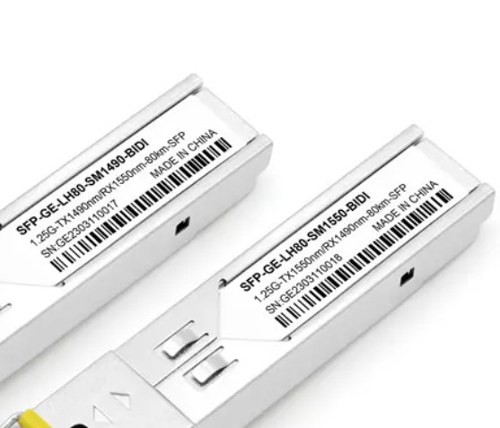 Faser-Optiktransceiver 1490/1550nm 1.25G 80km SFP Sc-Verbindungsstück BIDI Soem-Hersteller