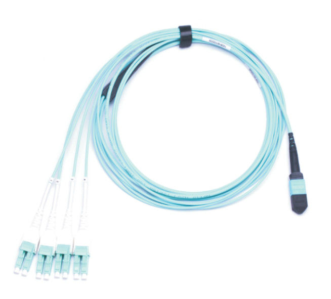 8 Kern-Multimodefaser Optik-MPO MPO LC FANOUT OM2 Sc LSZH 8F Purpur