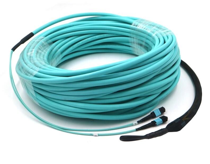 Faser Optik-MPO, MPO des Kern-OM4 24 zu MPO-Kabel mit ziehendem Auge