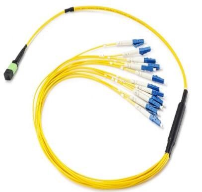 12 Faser-Optikverbindungsstück des Kern-MPO, MTP LC-Faser-zum Optikflecken-Kabel