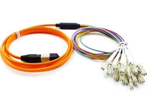 Multimodefaser Optik-MPO 0.9mm MPO zu LC-Kabel mit 55dB Rückflussdämpfung