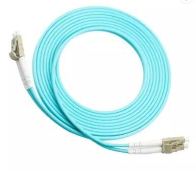 Aqua Multimode Fiber Patch Cord, Duplexverbindungskabel OM3 LC LC