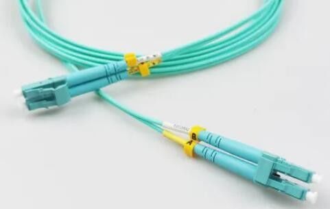 2.0mm Multimodefaser-Verbindungskabel, Verbindungskabel-Aqua LC LC Om3