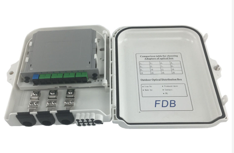 8 Kern-optischer Netz-Anschlusskasten, ABS Faser-Optikverteilungs-Einheit