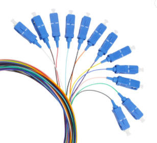 12 entkernt 1M Optical Fiber Pigtail SC/UPC für Telekommunikation