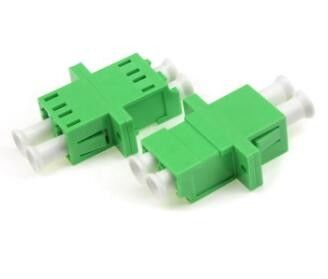 Duplexadapter LC APC in mehreren Betriebsarten mit Flansch-grüner Farbe
