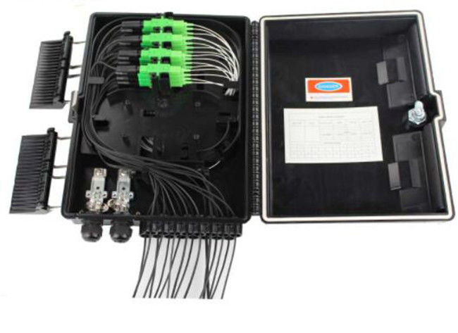 Wasserdichter Häfen Ftth-Faser-Optikverteilerkasten ABS/PC des Anschlusskasten-2 des Einlass-16 des Ausgang-16