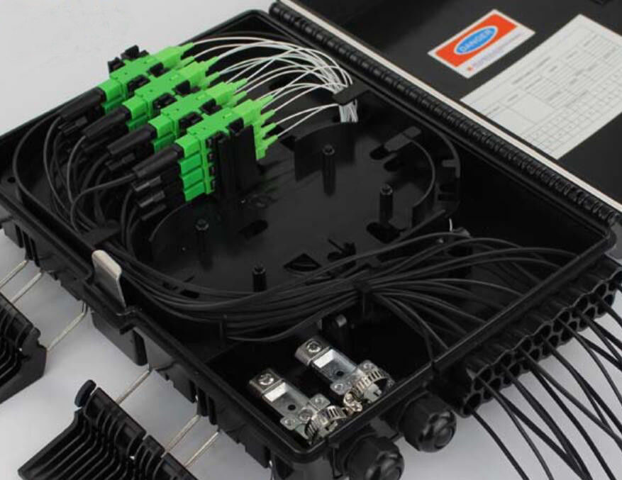 Wasserdichter Häfen Ftth-Faser-Optikverteilerkasten ABS/PC des Anschlusskasten-2 des Einlass-16 des Ausgang-16