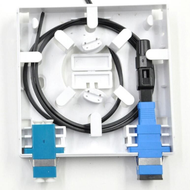Faser-Optikbeendigungs-Kasten-an der Wand befestigte 2 Häfen INNENABS ISO FTTH