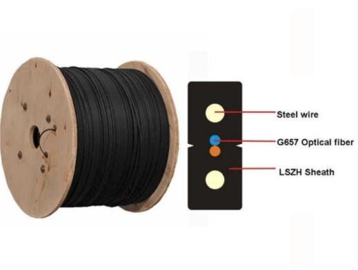 LSZH 1 2 4 Faser-Optikflecken-Kabel des Kern Ftth-Transceiverkabel-G657a