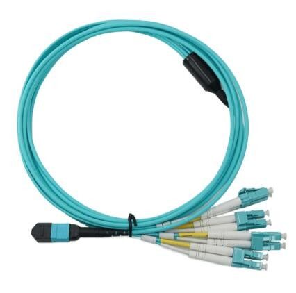 Mpo Lc des Duplex-8F Kabel PC APC Glasfaser-Verbindungskabel-5m polnisch