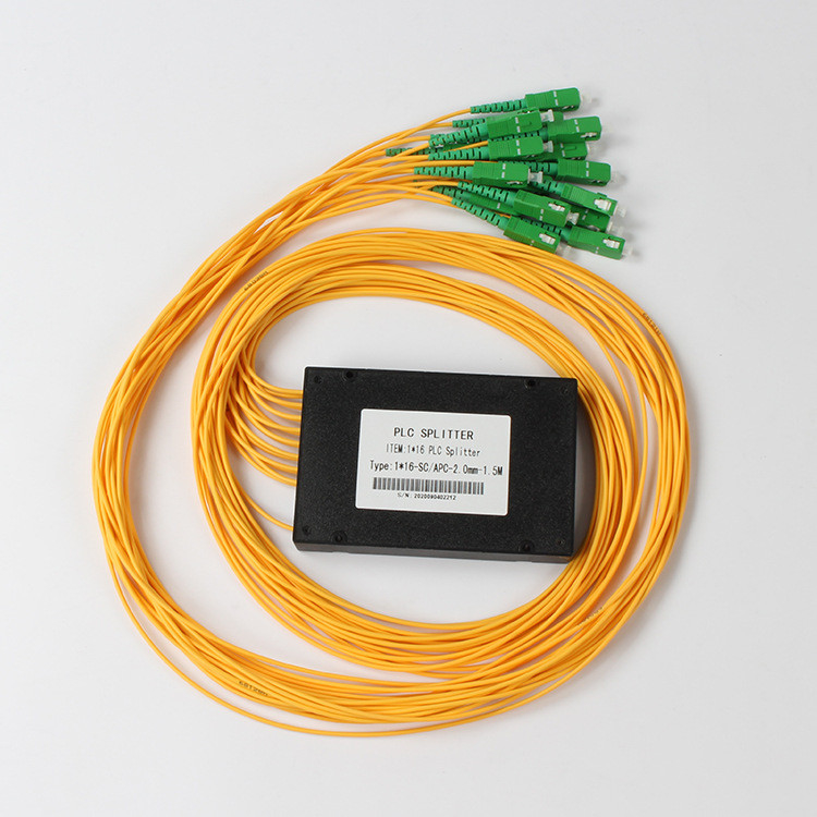 Sc APC 1x16 PLC-Faser-Teiler optischer PLC-Teiler für FTTX-Kabelfernsehen